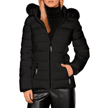 Chamarra Para Mujer Shendy Vendy Con Gorro Removible Peluche Suave.