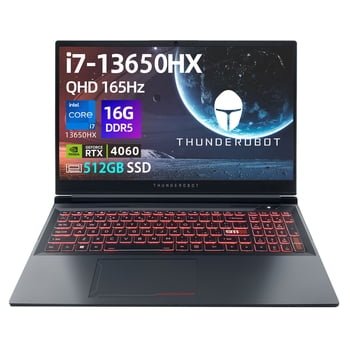 Laptop Gamer Thunderobot R15 Intel Core I7 13650HX RTX 4060 15.6'' QHD 165Hz 16GB RAM 512GB SSD Negro