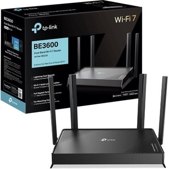 TP-Link Archer BE220 Router WiFi 7 Doble Banda Conectividad Avanzada para Streaming Trabajo Remoto y Hogar Inteligente